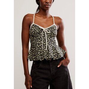 FREE PEOPLE Sammi Tank / Washed Black Combo